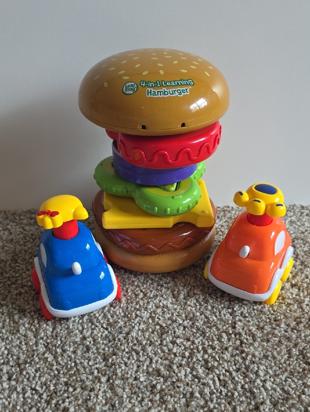 Toddler Toys - Leapfrog Stackable Burger Toy And Animal Push Cars - Picture 10 of 10